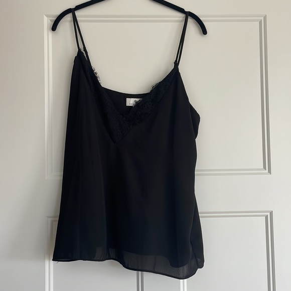 Socialite lace trim camisole top, L - Picture 3 of 5